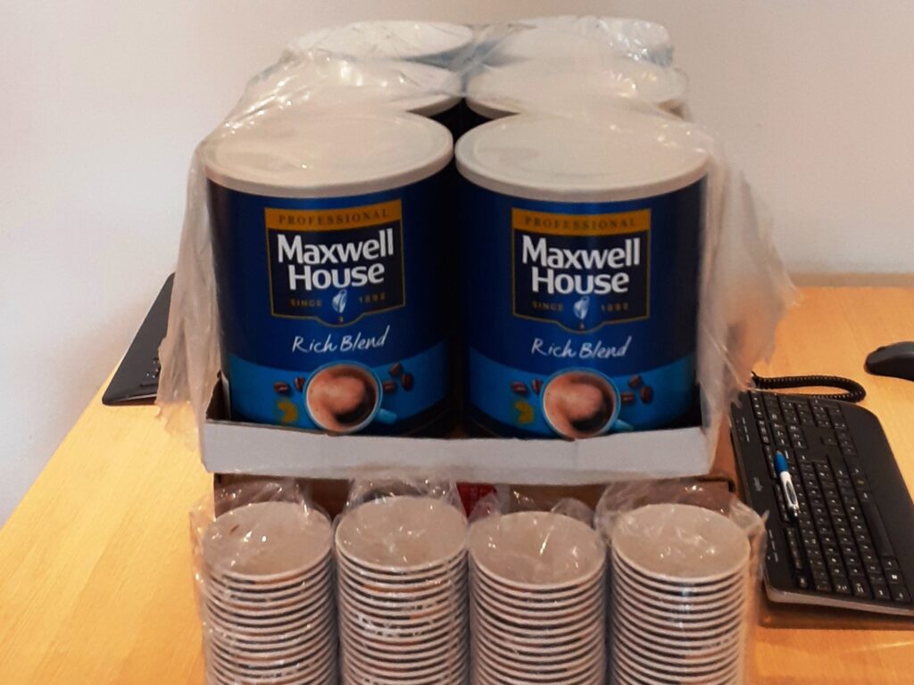 Martin & Co Poole donate coffee to local soup kitchen