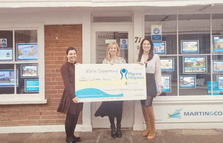 Canterbury Branch Makes Pilgrims Hospices Donation