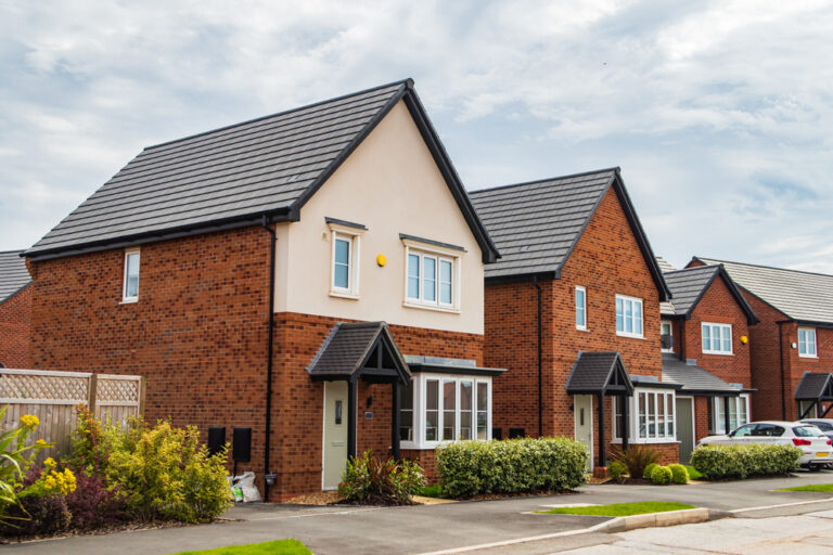 Exterior of new build house