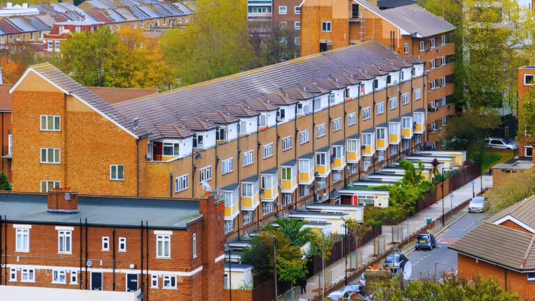 aerial view of maisonette in south east london